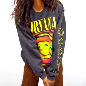 Urban Outfitters Nirvana Gray Sweatshirt